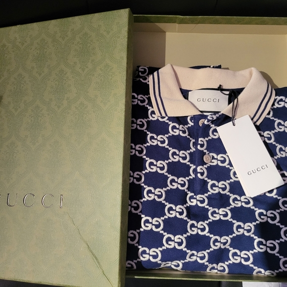 Authentic Gucci GG Monogram Motif Embroidered Tshirt - Picture 8 of 10